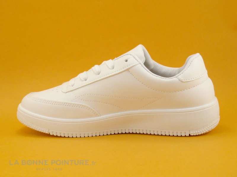 DT New York B430490 White - Basket Blanche Femme 2 DT New York B430490 White - Basket Blanche Femme – Image 2