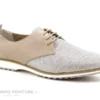 Morans VERBIER Beige Argent - Derby Femme
