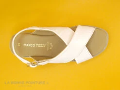 Marco Tozzi Premio 2-28354-28 White - Sandale Blanche Compensee -Femmes Chaussures Soldes cd24607c73b9e66c561f35ea11d5d5ef img 0259.jpg 171908