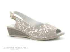 Morans WELDOR - Beige - Gris Metal - Nu-pieds Talon Compense -Femmes Chaussures Soldes cd24607c73b9e66c561f35ea11d5d5ef img 0465.jpg 146187