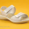 Romika IBIZA 109 Off White - Sandale Confort Femme Cuir Blanc