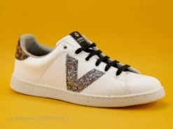 Victoria 125269 Cuero - Basket Blanche - Fourrure Leopard Marron