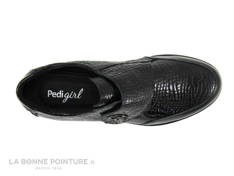 Pedi Girl DEMBA AMO Noir Bordeaux Croco - Chaussure Basse Femme A Scrach 6 Pedi Girl DEMBA AMO Noir Bordeaux Croco - Chaussure Basse Femme A Scrach – Image 6