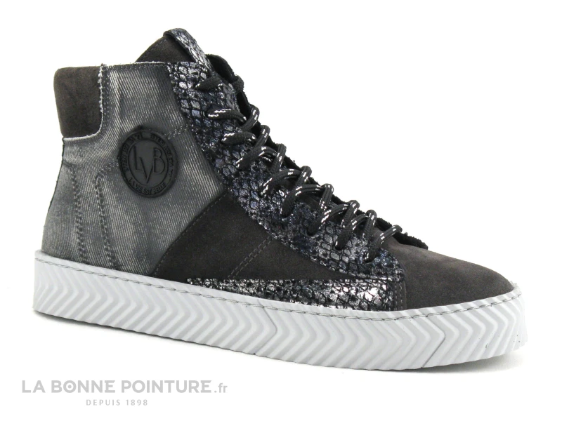 La Vie Est Belle FUSAIN - Gris Souris - Basket Montante Femme 1 La Vie Est Belle FUSAIN - Gris Souris - Basket Montante Femme