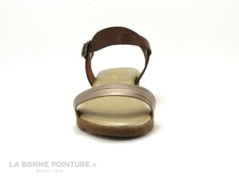 Valerias 6112 - Nu-pieds Or - Marron 2 Valerias 6112 - Nu-pieds Or - Marron – Image 2