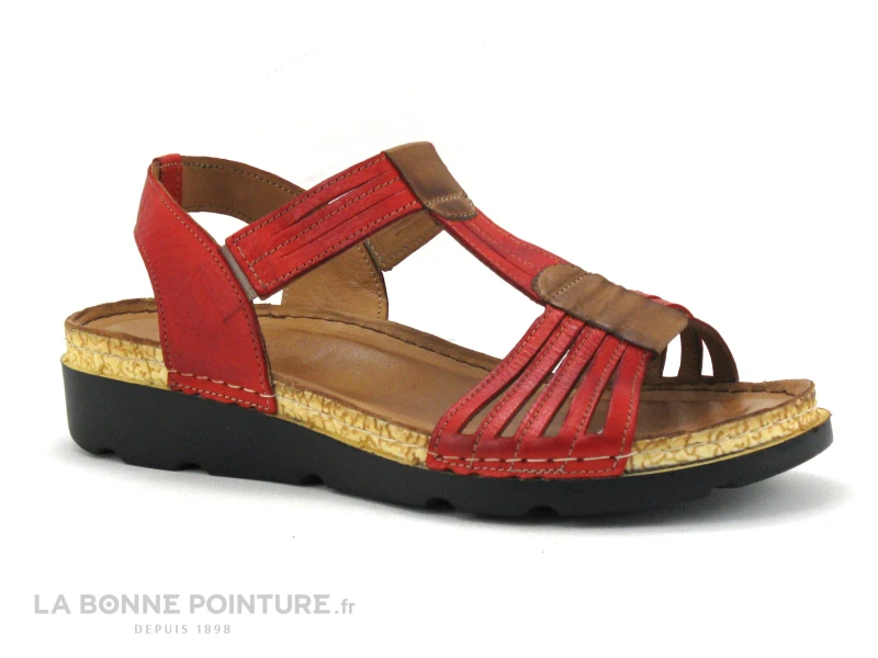Karyoka IZA Rouge - Sandale Femme Cuir Rouge 5 Karyoka IZA Rouge - Sandale Femme Cuir Rouge – Image 5