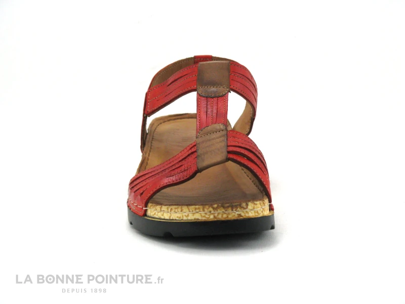 Karyoka IZA Rouge - Sandale Femme Cuir Rouge 2 Karyoka IZA Rouge - Sandale Femme Cuir Rouge – Image 2