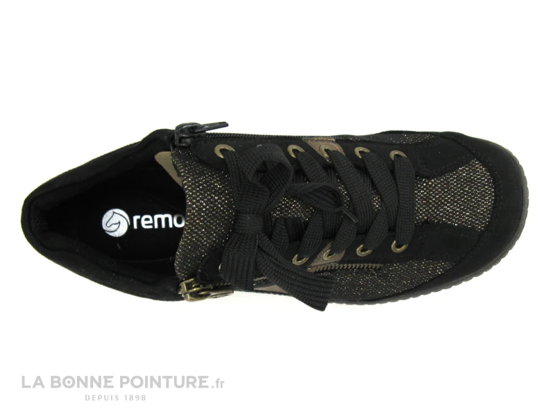 Remonte R1481-03 - Noir - Bronze Antic - Basket Montante Femme 6 Remonte R1481-03 - Noir - Bronze Antic - Basket Montante Femme – Image 6