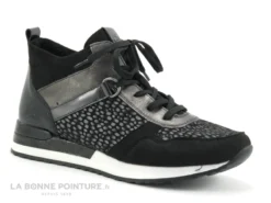 Remonte R2543-42 - Noir - Gris Metal - Pois - Chaussure Montante Femme 11 Remonte R2543-42 - Noir - Gris Metal - Pois - Chaussure Montante Femme -Femmes Chaussures Soldes cd24607c73b9e66c561f35ea11d5d5ef img 1470.jpg 173425