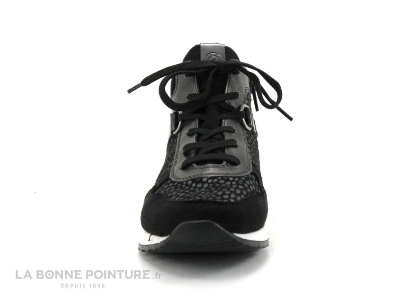 Remonte R2543-42 - Noir - Gris Metal - Pois - Chaussure Montante Femme 2 Remonte R2543-42 - Noir - Gris Metal - Pois - Chaussure Montante Femme – Image 2