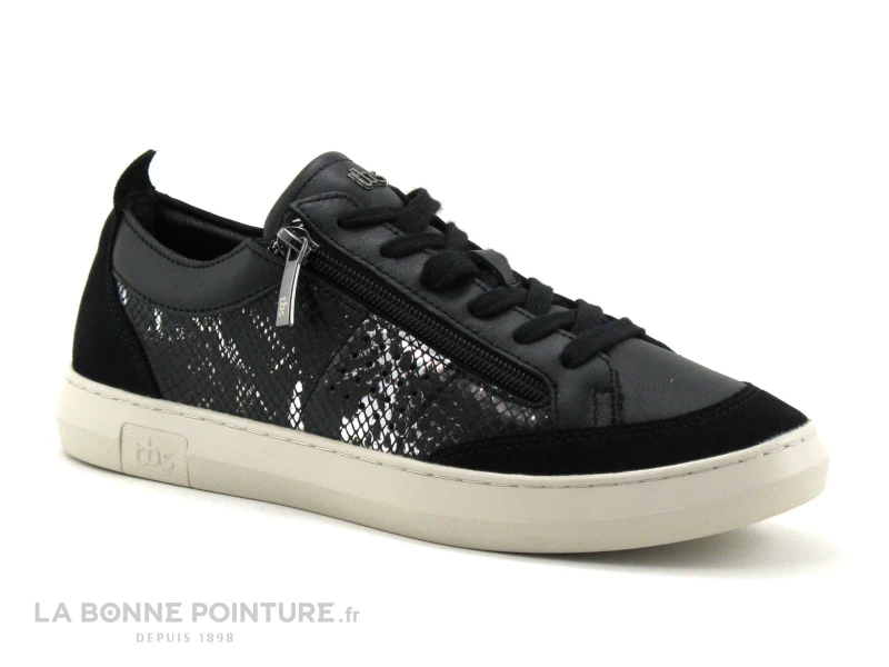 TBS PANNOSA A7004 Noir - Sneakers Python Femme 5 TBS PANNOSA A7004 Noir - Sneakers Python Femme – Image 5