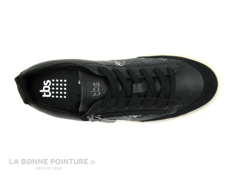 TBS PANNOSA A7004 Noir - Sneakers Python Femme 6 TBS PANNOSA A7004 Noir - Sneakers Python Femme – Image 6