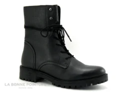 Geox D HOARA Black - D94FTE - Bottine Noire A Lacet Femme