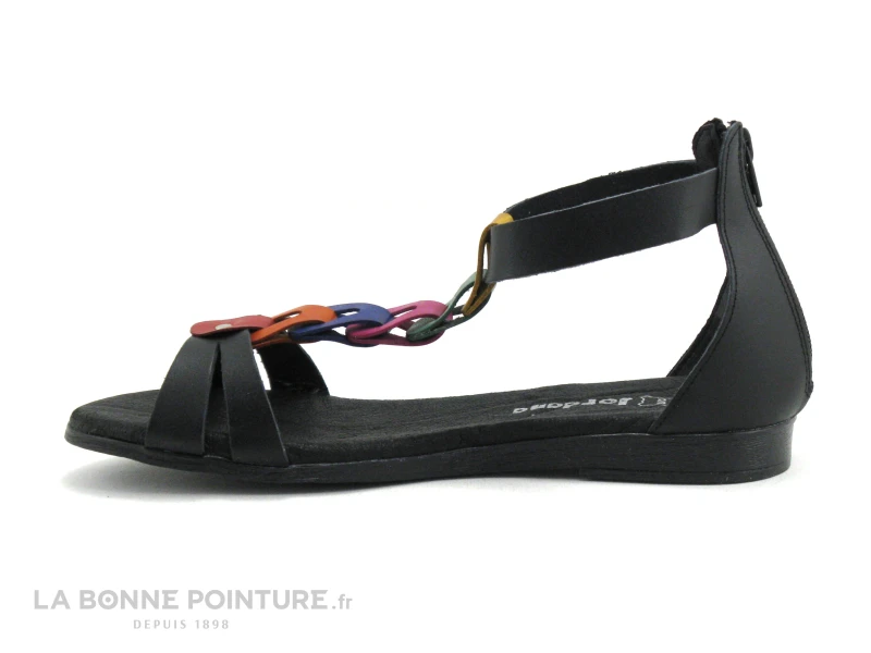 Jordana 2823 Noir Combi - Nu-pieds Femme 3 Jordana 2823 Noir Combi - Nu-pieds Femme – Image 3