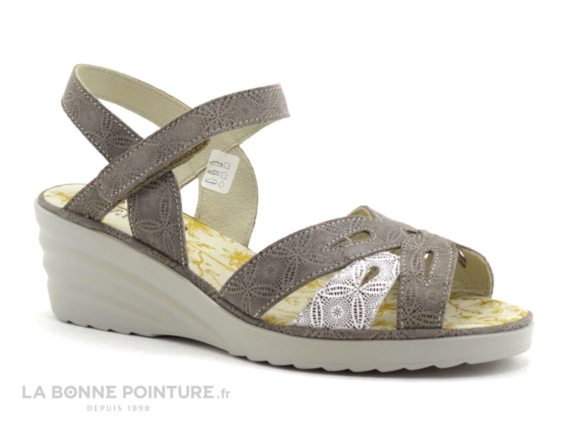 3 Points De Suspension - KIFOI - 18080-7 - Gris - Nu-pieds Compense 1 3 Points De Suspension - KIFOI - 18080-7 - Gris - Nu-pieds Compense