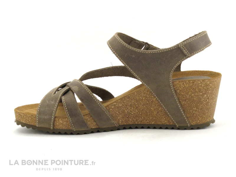 Inter Bios 5633 Pardo Marron - Sandale Talon Compense 3 Inter Bios 5633 Pardo Marron - Sandale Talon Compense – Image 3