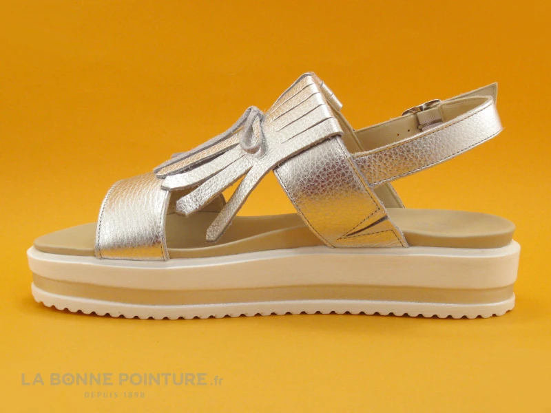 We Do 44562 Silver - Sandale Compensee Gris Metal 3 We Do 44562 Silver - Sandale Compensee Gris Metal – Image 3