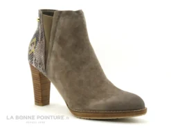 Fugitive ASFALT Vel Taupe - Python Taupe - Bottine Talon Haut -Femmes Chaussures Soldes cd24607c73b9e66c561f35ea11d5d5ef img 2360.jpg 162844
