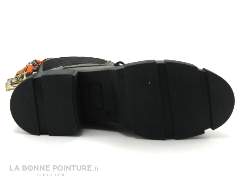 GoodStep 3625-D07 Kaki - Noir Matelasse - Bottine Lacet Femme 7 GoodStep 3625-D07 Kaki - Noir Matelasse - Bottine Lacet Femme – Image 7