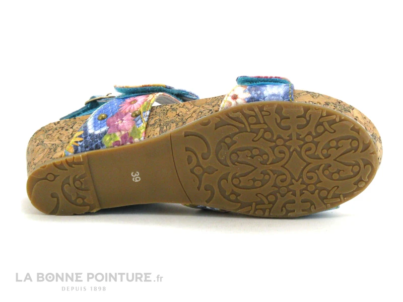 Laura Vita BECLINDAO 209 - Turquoise - Nu-pieds Compense 7 Laura Vita BECLINDAO 209 - Turquoise - Nu-pieds Compense – Image 7