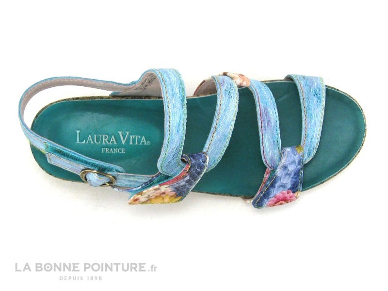 Laura Vita BECLINDAO 209 - Turquoise - Nu-pieds Compense 6 Laura Vita BECLINDAO 209 - Turquoise - Nu-pieds Compense – Image 6