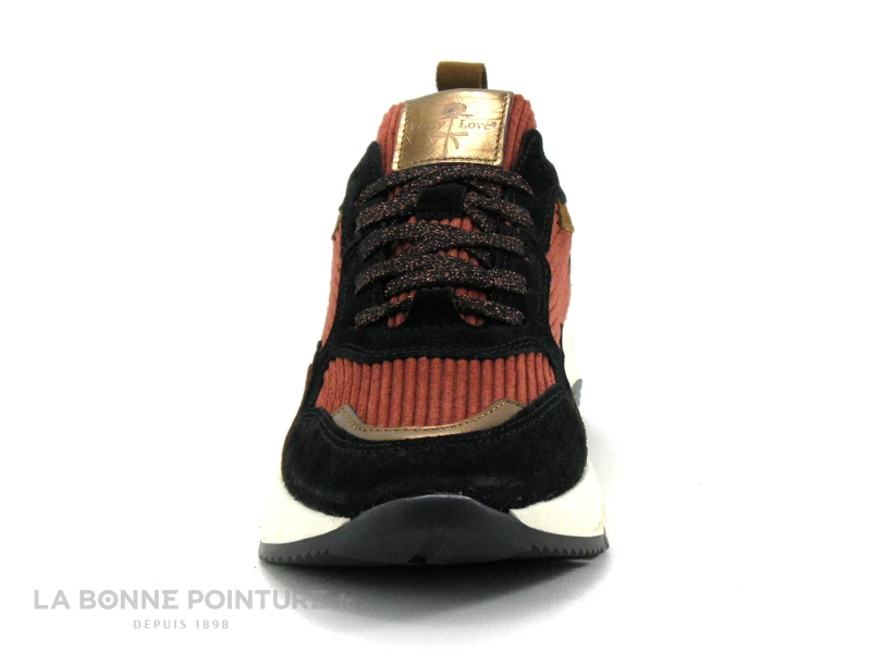 Pretty Love J5612 X258 Noir Or Tomette - Basket Ville Femme 2 Pretty Love J5612 X258 Noir Or Tomette - Basket Ville Femme – Image 2