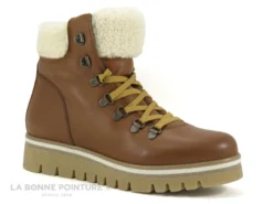 Hooper VERSUS Cognac - Bottine Marron - Col Fourrure