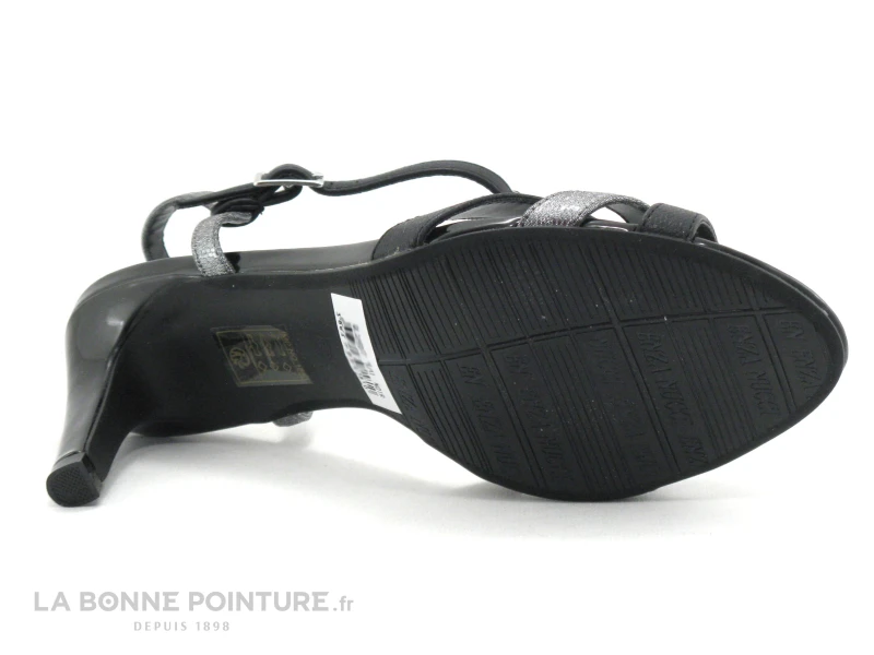Enza Nucci QL2807 Noir Argent - Sandale Talon Haut 4 Enza Nucci QL2807 Noir Argent - Sandale Talon Haut – Image 4