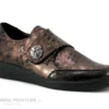 Pedi Girl DEMBA Marron Bronze - Chaussure Confort Femme Avec Scratch