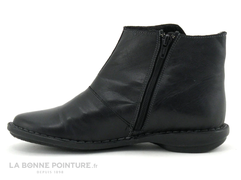 Morans GRINGE Noir - Boots Femme Cuir Noir - Interieur Chaud 3 Morans GRINGE Noir - Boots Femme Cuir Noir - Interieur Chaud – Image 3