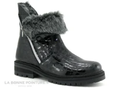 Hooper JUNO Croco Noir - Bottine Femme Interieur Fourrure -Femmes Chaussures Soldes cd24607c73b9e66c561f35ea11d5d5ef img 3491.jpg 175803