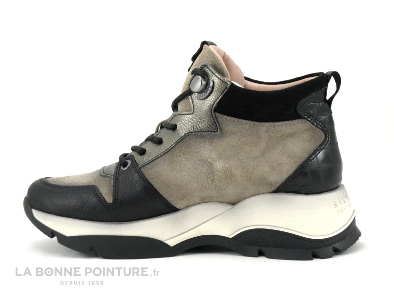 Hispanitas BOLERO Black Velours - Taupe - Basket Montante Femme 3 Hispanitas BOLERO Black Velours - Taupe - Basket Montante Femme – Image 3