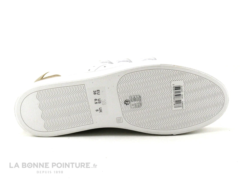 The Divine Factory QL4505 Blanc Beige - Basket 3 Velcros Femme 4 The Divine Factory QL4505 Blanc Beige - Basket 3 Velcros Femme – Image 4