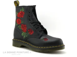 Dr. Martens Dr Martens 1460 VONDA Black 24722001 - Bottine Noire - Roses Rouges -Femmes Chaussures Soldes cd24607c73b9e66c561f35ea11d5d5ef img 3729.jpg 151726