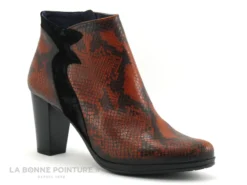 Dorking JIN D8318 Fox Negro - Bottine Orange Noir Python -Femmes Chaussures Soldes cd24607c73b9e66c561f35ea11d5d5ef img 3779.jpg 151778