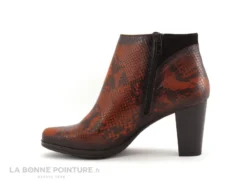 Dorking JIN D8318 Fox Negro - Bottine Orange Noir Python -Femmes Chaussures Soldes cd24607c73b9e66c561f35ea11d5d5ef img 3781.jpg 151705