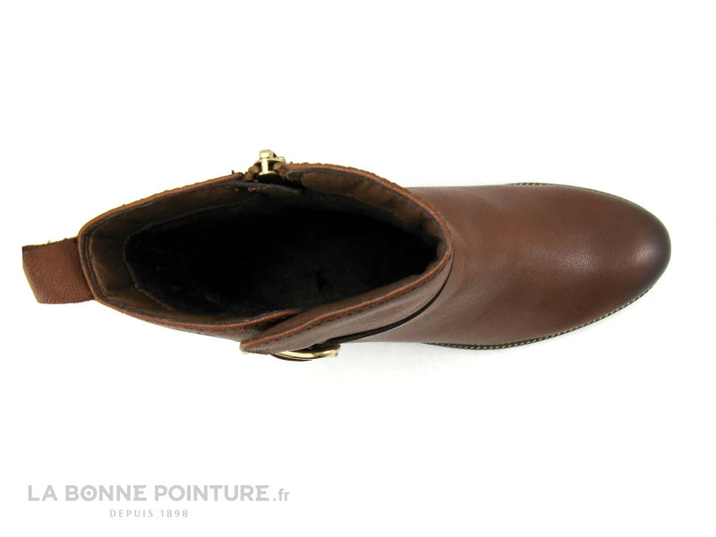 Tamaris 1-25322-27 Marron - Bottine Zippee - Bride Cheville Boucle Or 6 Tamaris 1-25322-27 Marron - Bottine Zippee - Bride Cheville Boucle Or – Image 6