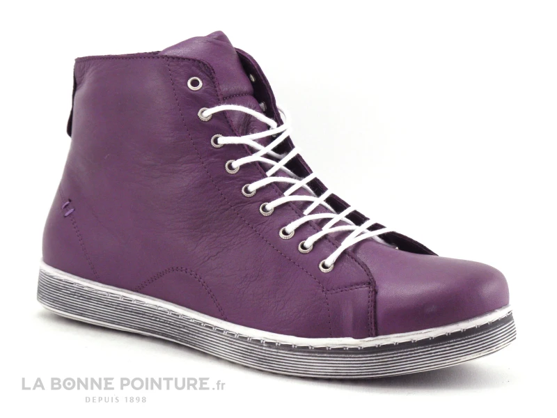 Andrea Conti 0341500-035 Pflaume - Chaussure Montante Prune 1 Andrea Conti 0341500-035 Pflaume - Chaussure Montante Prune