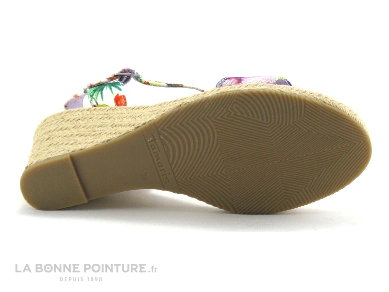 Tamaris 1-28300-22 Flower Comb - Nu-pieds Toile Fleurie 7 Tamaris 1-28300-22 Flower Comb - Nu-pieds Toile Fleurie – Image 7