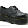 Dr. Martens Dr Martens 1461 QUAD Black Polished Smooth - 25567001 - Derbi Plateforme