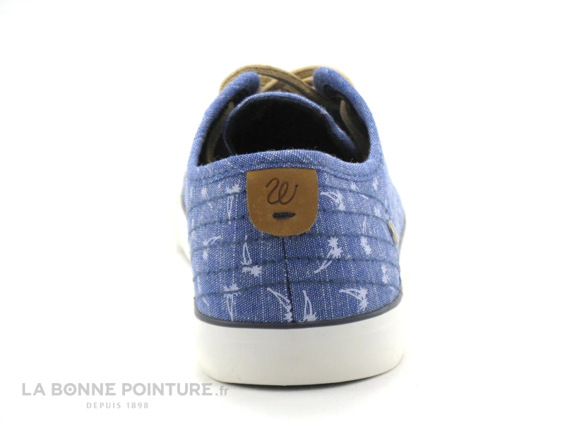 Wrangler STARRY 100 Blue - Palmiers - Basket Toile 4 Wrangler STARRY 100 Blue - Palmiers - Basket Toile – Image 4