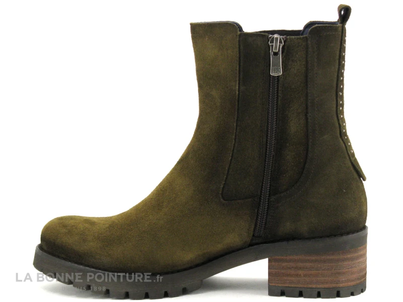 Dorking GLASS D8824 Herb - Bottine Femme Kaki 3 Dorking GLASS D8824 Herb - Bottine Femme Kaki – Image 3