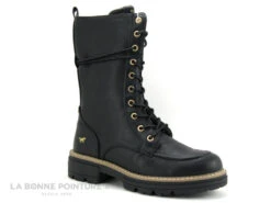 Mustang 1437 503 9 Noir - Bottine Noire Avec Semelle Crantee -Femmes Chaussures Soldes cd24607c73b9e66c561f35ea11d5d5ef img 5047.jpg 177840