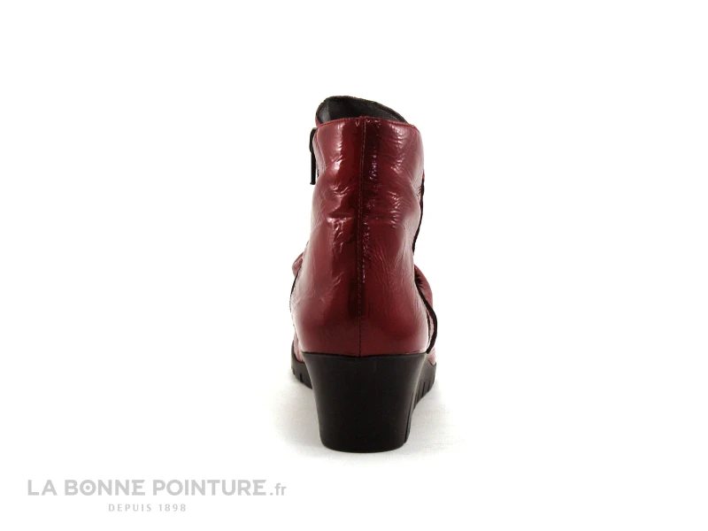 Pedi Girl COCKER - Rouge Verni - Bottine Compensee 4 Pedi Girl COCKER - Rouge Verni - Bottine Compensee – Image 4
