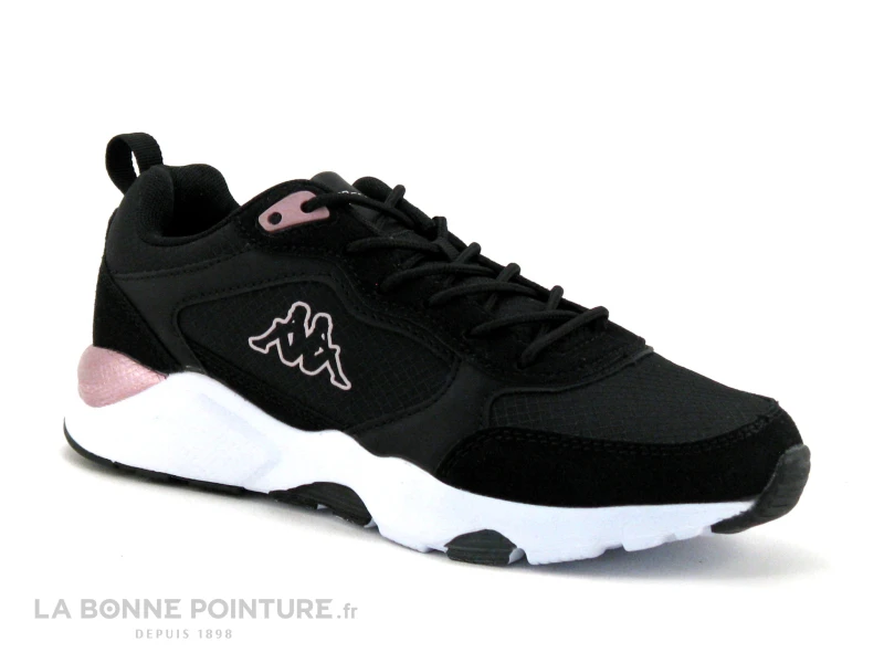 Kappa Logo BRADYNYW 33147XW - Noir - Rose Gold - Basket Femme 1 Kappa Logo BRADYNYW 33147XW - Noir - Rose Gold - Basket Femme