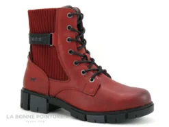 Mustang 1443 502 5 - Bottine Rouge Femme -Femmes Chaussures Soldes cd24607c73b9e66c561f35ea11d5d5ef img 5114.jpg 177909