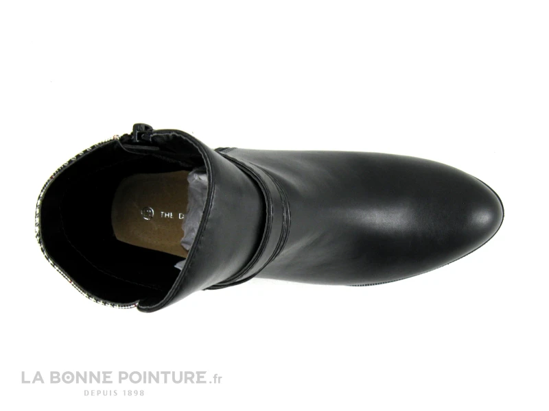 The Divine Factory QL4732 Noir - Prince De Galles - Boots Avec Zip 3 The Divine Factory QL4732 Noir - Prince De Galles - Boots Avec Zip – Image 3
