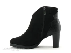 Marco Tozzi 2-25841-25 Black Comb - Bottines Velours Talon Haut -Femmes Chaussures Soldes cd24607c73b9e66c561f35ea11d5d5ef img 5190.jpg 153720