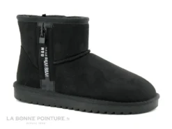 B Et M Banana Moon RANGER - Boots Noire Interieur Fourrure