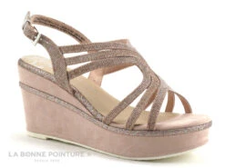 Marco Tozzi 2-28326-22 - Rose Metallic - Nu-pieds Compense